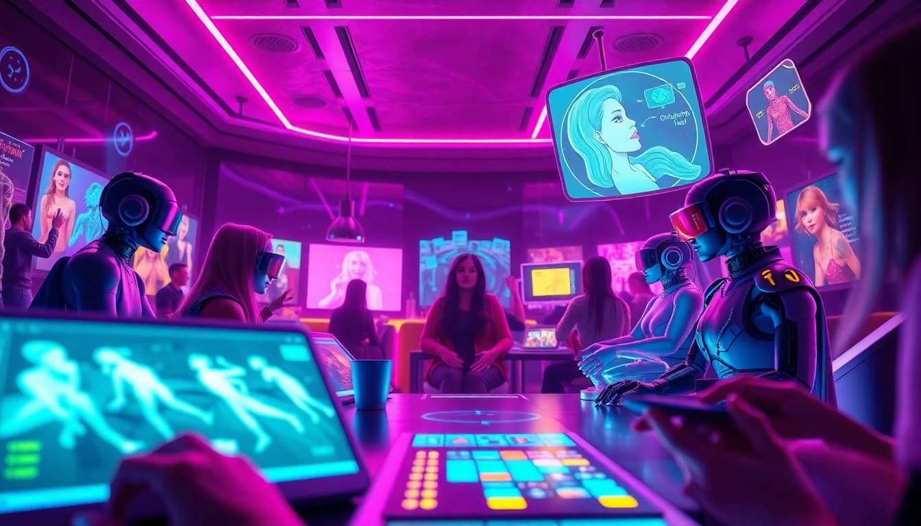 Engaging visual representation of NSFW AI platforms showcasing interactive digital characters and immersive experiences.
