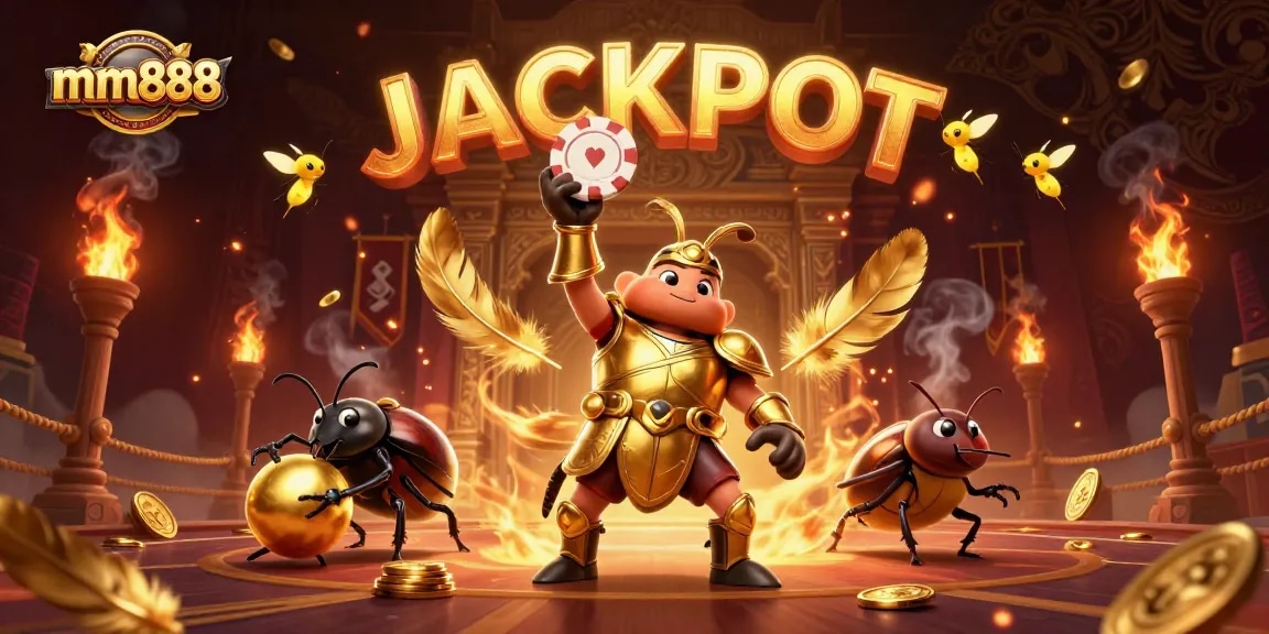 Celebrate your victory at mm888 with a dynamic beetle showdown, as fireflies illuminate the jackpot!