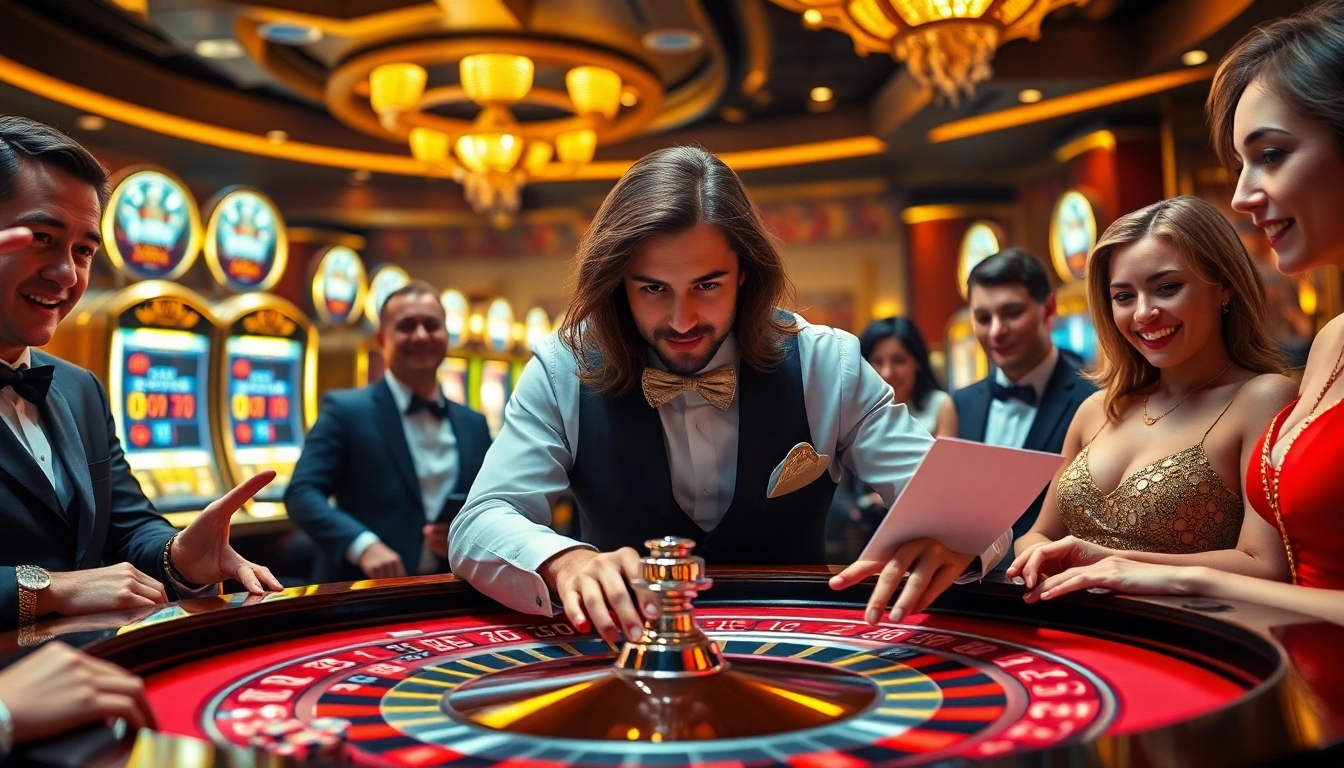 Players engaging at a luxurious casino table, enjoying games from https://nbet.ru.com/ while showcasing excitement.