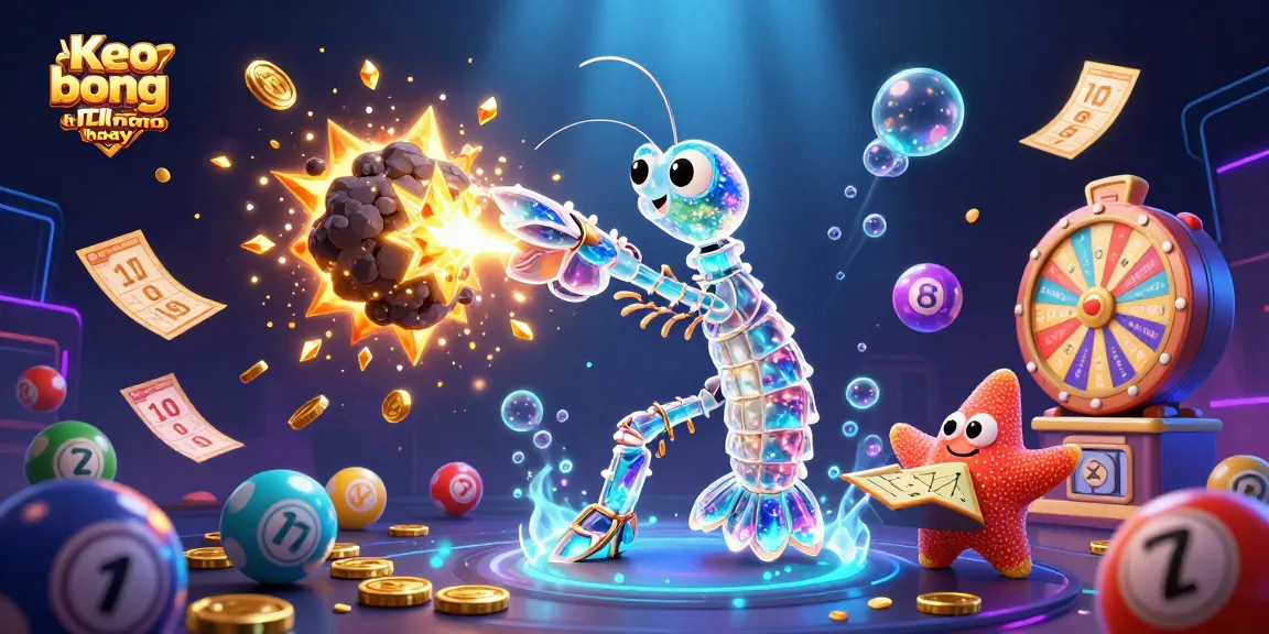 Experience thrilling action with Keo bong da hom nay as a galactic shrimp punches through an asteroid of gems.