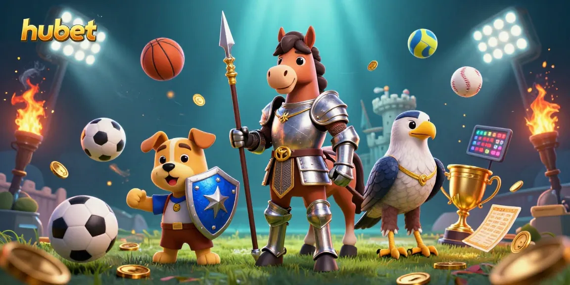 Engage in exhilarating sports betting at hubet with dynamic characters and vibrant action.