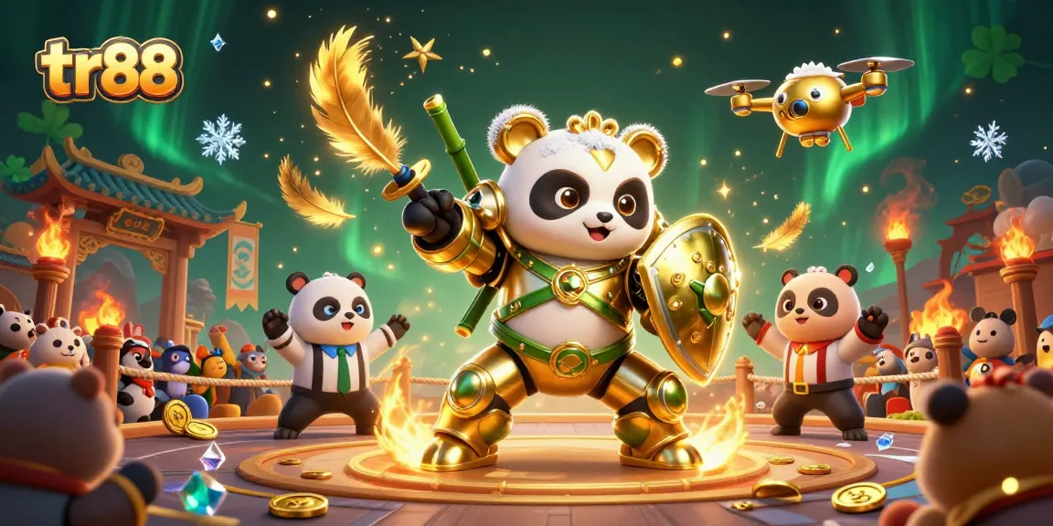 Engage with the vibrant action in the tr88 casino arena featuring characters battling in style.