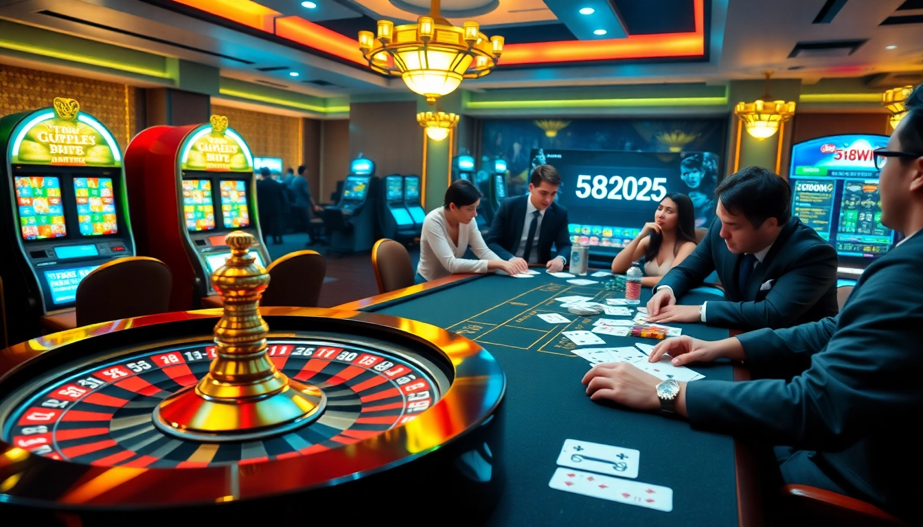 Experience the excitement of 58win 2025 at a luxurious casino with engaging games.