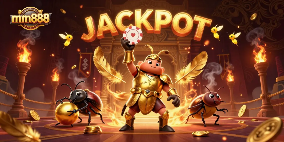 Celebrate your victory at mm888 with a dynamic beetle showdown, as fireflies illuminate the jackpot!