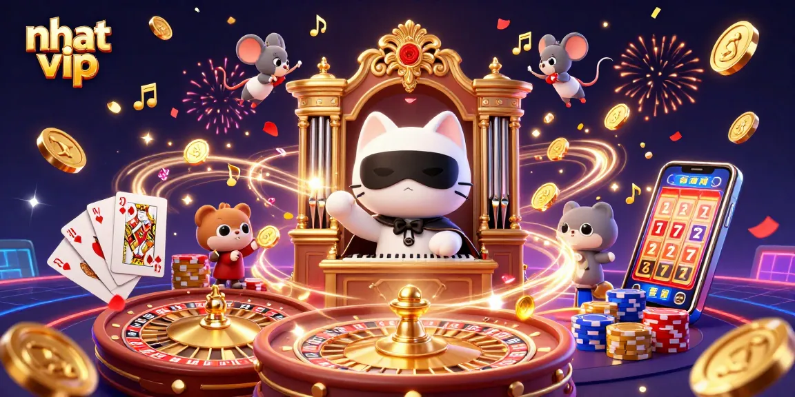 Experience the excitement at Nhat VIP casino with thrilling games and vibrant visuals.