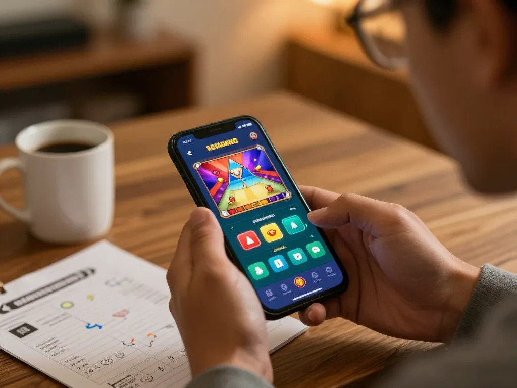 Player using the bcx88 mobile app to place bets during an engaging online gaming session.