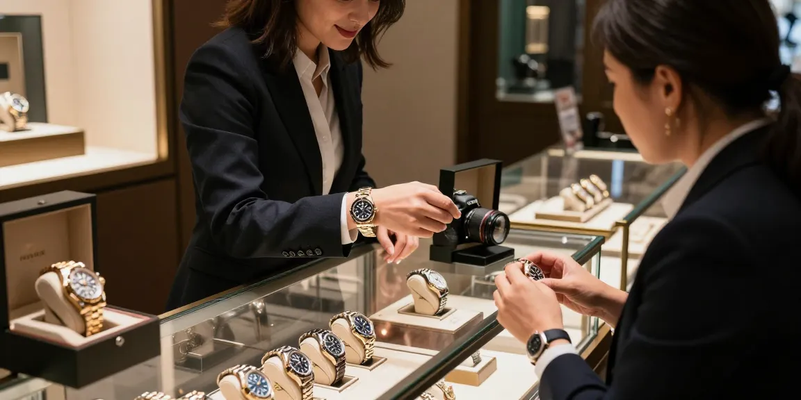 Showcasing a luxury replica watch collection with attentive service, highlighting the elegance of replica watches.