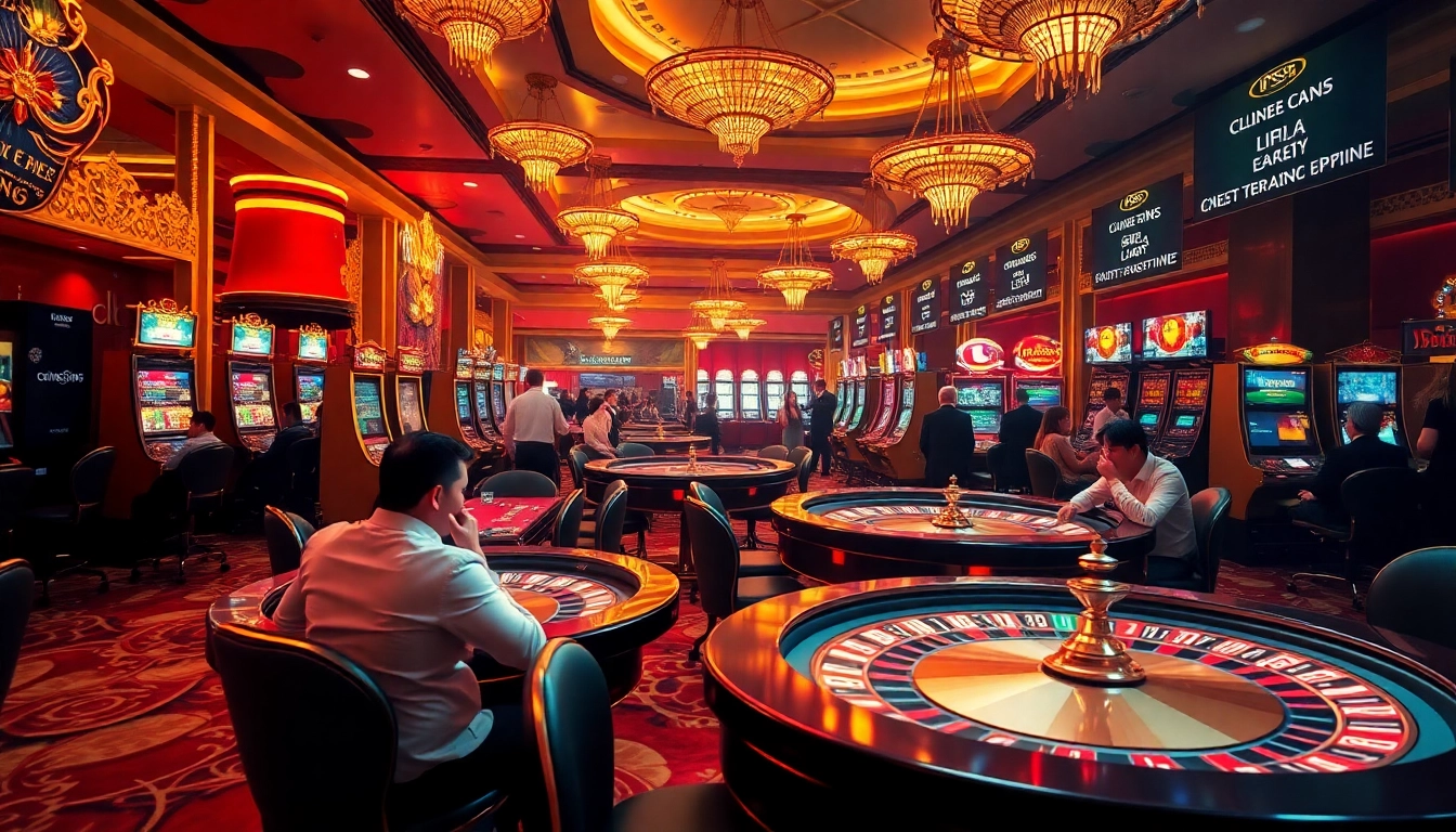 Exciting casino scene featuring players engaging in various games with PS99 branding.
