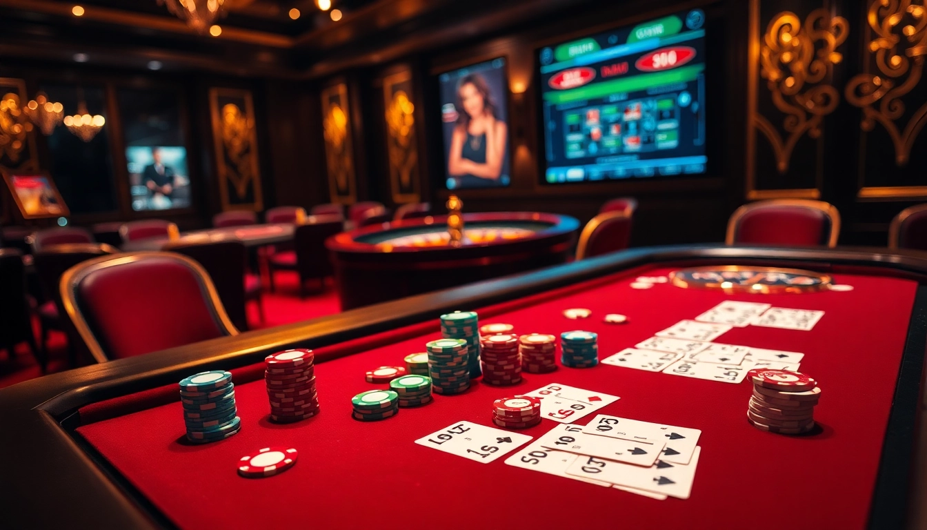 Experience the thrill of pg 88 with an exciting casino scene showcasing poker chips and games.