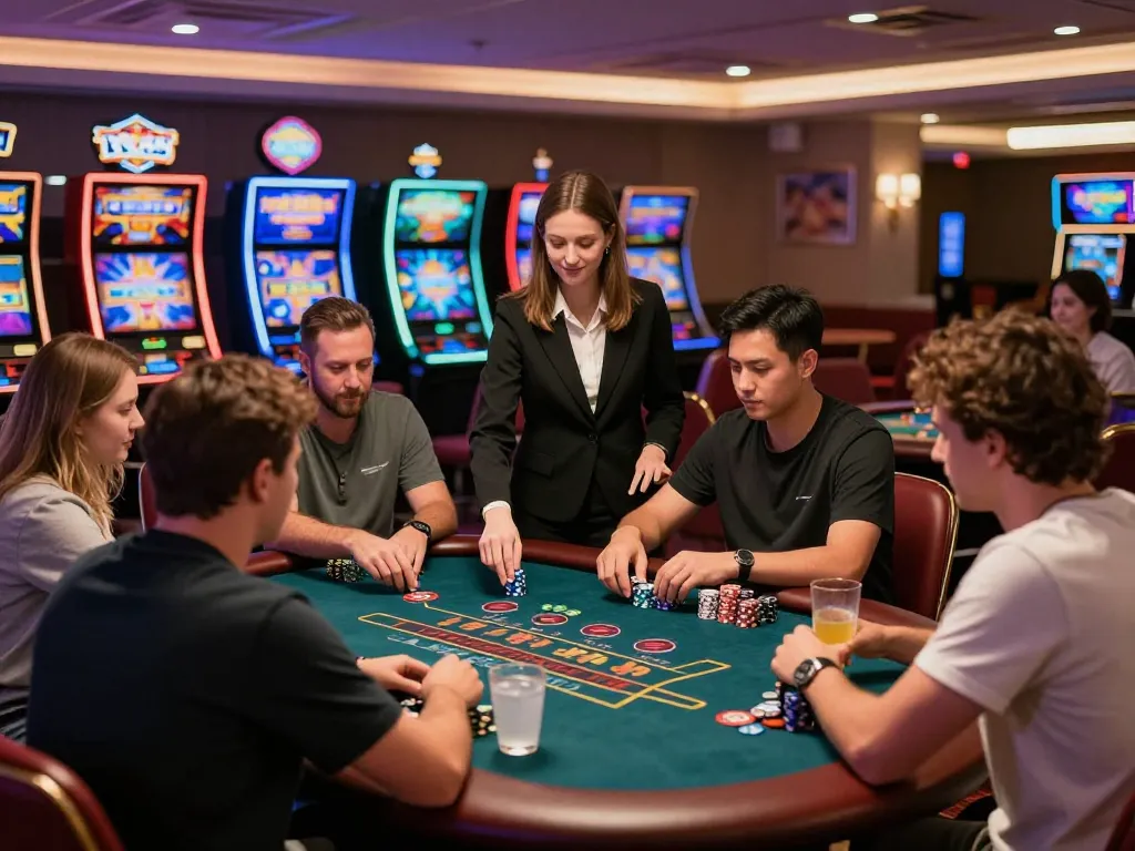 Players enjoying various games at TK88 casino, creating an engaging gambling experience.