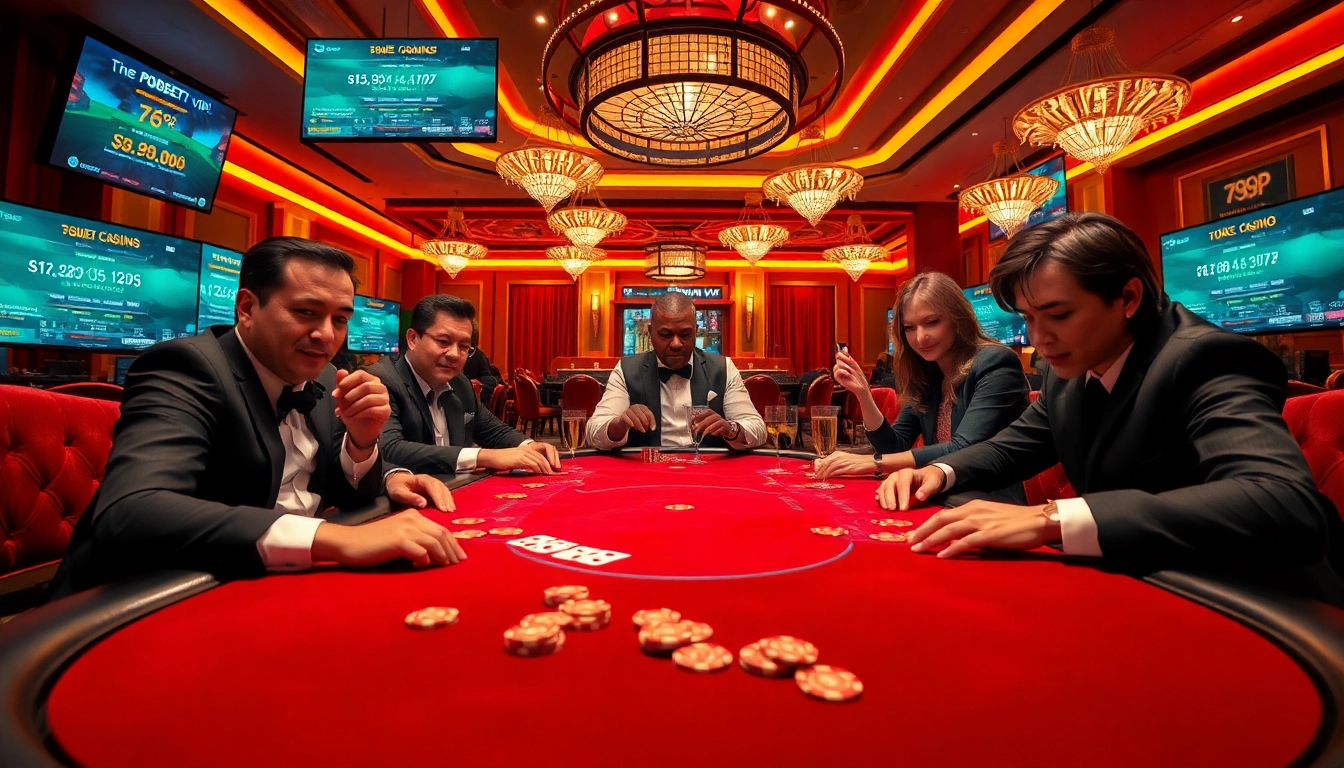 Engaging poker game scene showcasing the luxurious atmosphere of 789bet vip gaming.