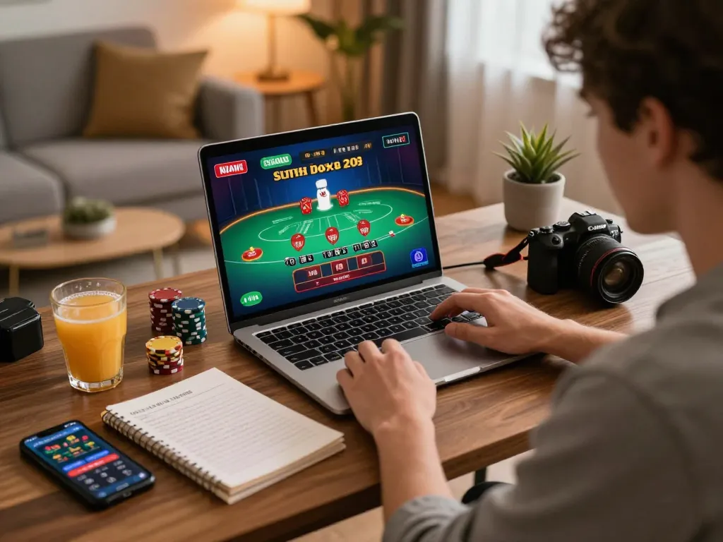 lu88 user enjoying dynamic online blackjack gaming with strategic notes