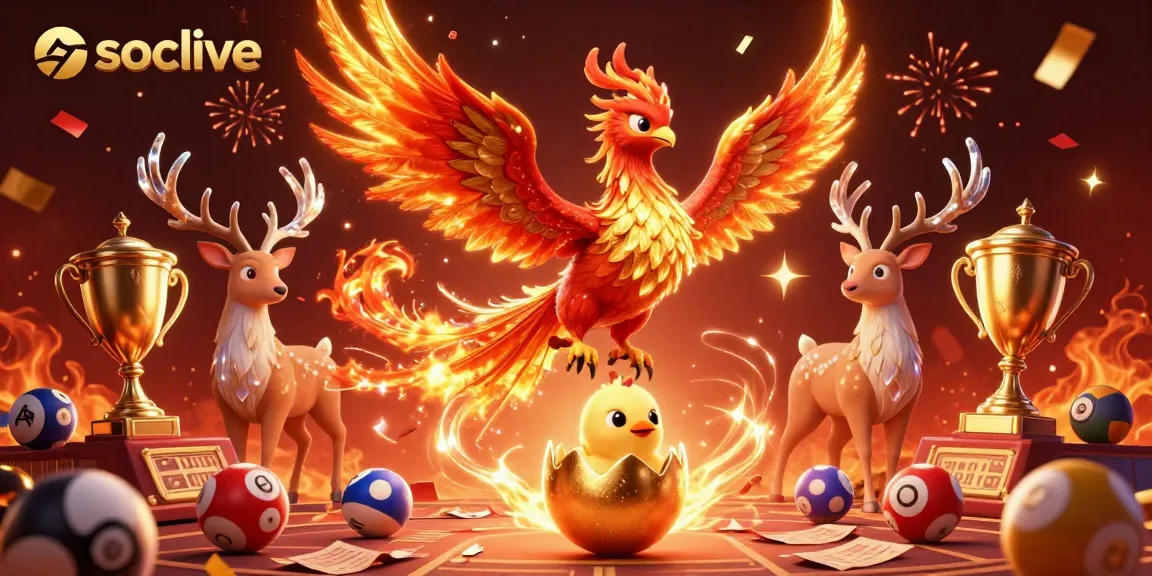 Socolive engages audiences with an exciting 3D portrayal of sports betting featuring a fire phoenix and dynamic elements.