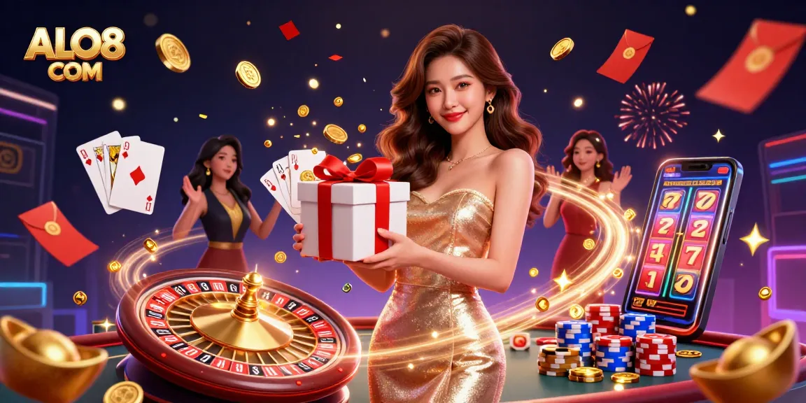 Join the excitement at ALO8 COM with festive casino elements and stunning visuals.