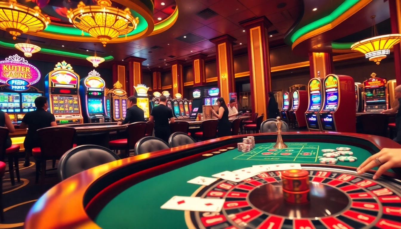 Engaging players enjoying exciting games at a casino featuring elements of chotruyen.