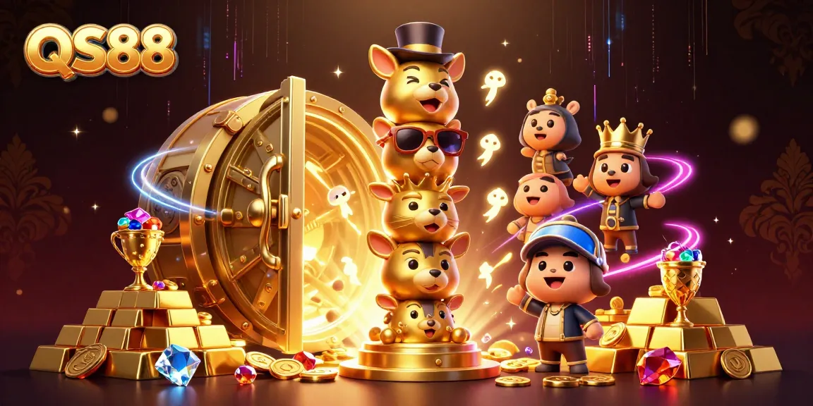Spin the reels with QS88's vibrant casino treasures and dynamic 3D characters.