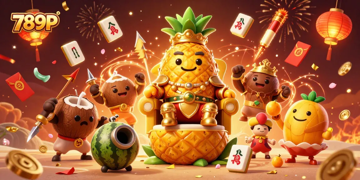 Experience the thrill of 789P gaming with a festive casino scene featuring colorful characters.