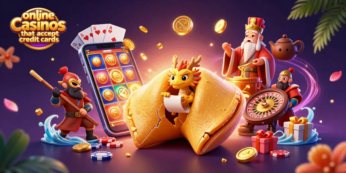 Experience the thrill of online casinos that accept credit cards with vibrant characters, games, and golden rewards.