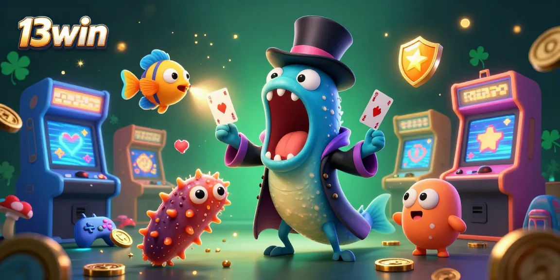 Engage in thrilling games at 13win with unique illustrated characters performing dazzling tricks.