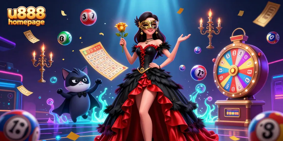 Engage in thrilling games at the u888 homepage featuring vibrant lottery and casino elements.