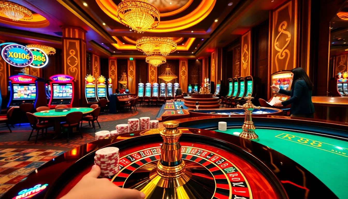 Experience RR88 with thrilling casino games featuring roulette and poker.