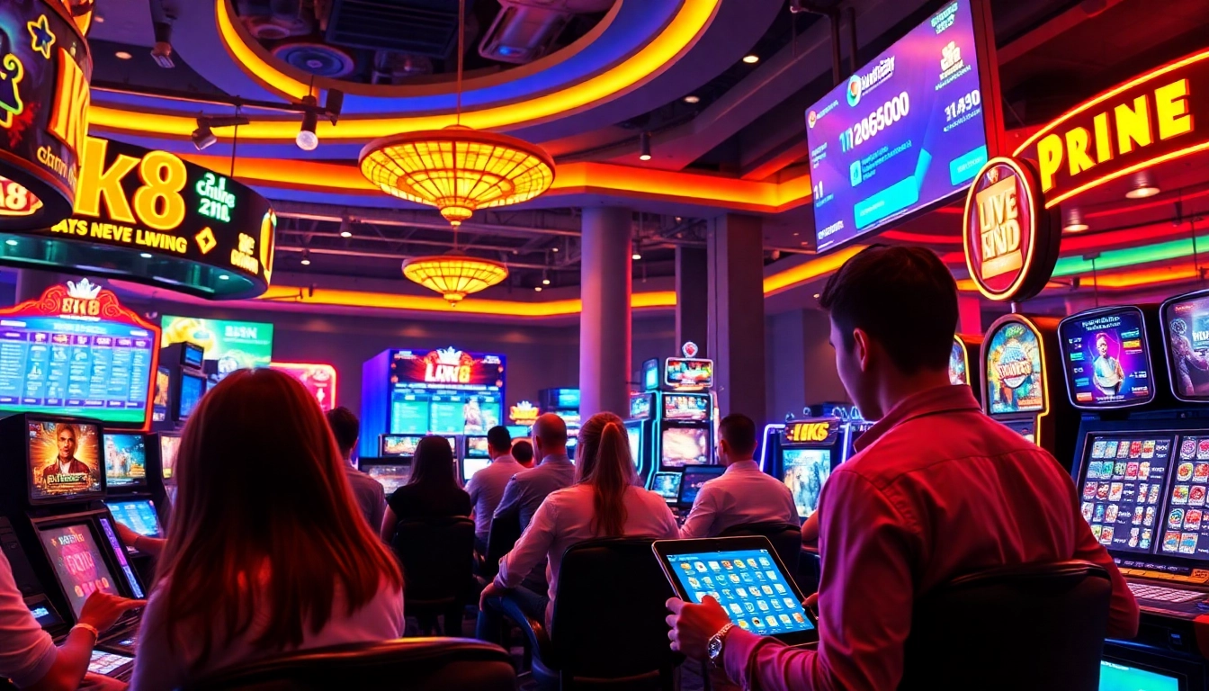 Engaging players on bk860s.com experiencing diverse gaming options in a vibrant online gambling environment.