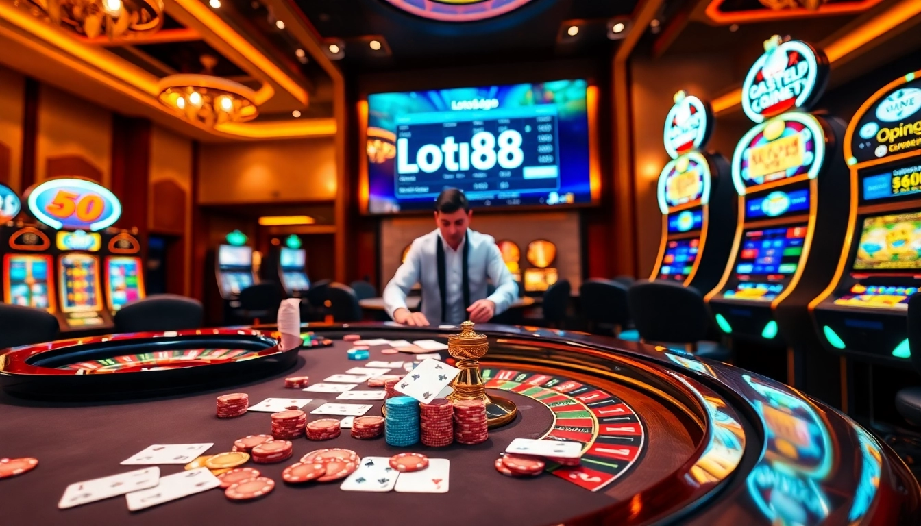 Experience the excitement of loto188.gb.net with luxury gambling elements and interactive gameplay.